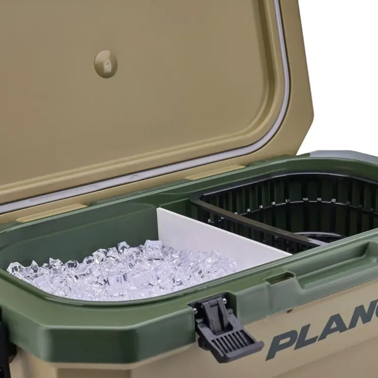 Caisse isotherme 30L Plano® verte - Étanche et résistante avec panier amovible