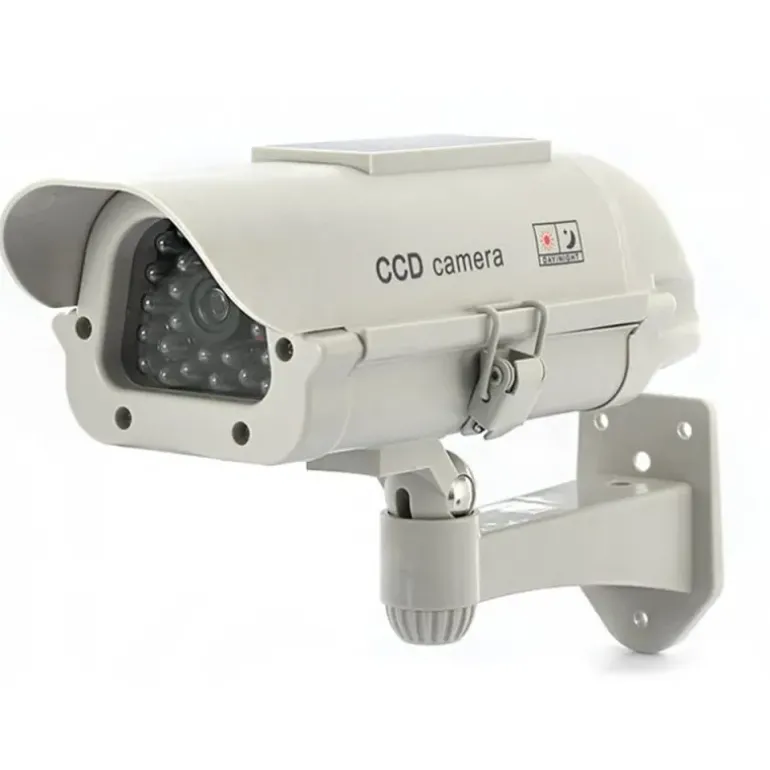 Caméra factice solaire LED clignotante ABS 210g 28x17,5x10 cm