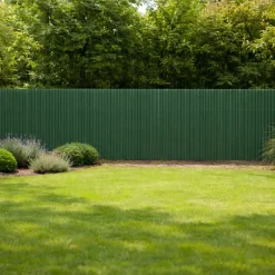 Canisse PVC occultant double face 1,5x5m vert - Kit complet avec fixation