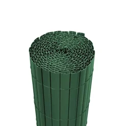 Canisse PVC occultant double face 1,5x5m vert - Kit complet avec fixation