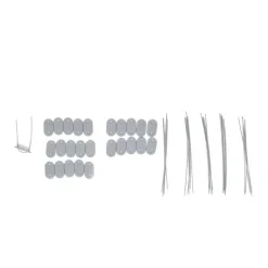 Canisse PVC occultant double face 1x5m gris - Kit complet avec fixation