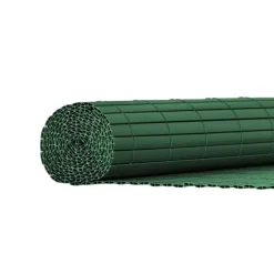 Canisse PVC occultant double face 1x5m vert - Kit complet avec fixation