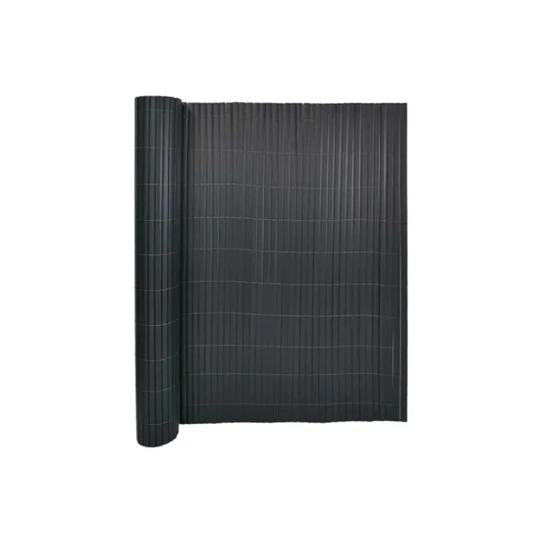Canisse PVC occultant double face 1x3m gris - Kit complet avec fixation
