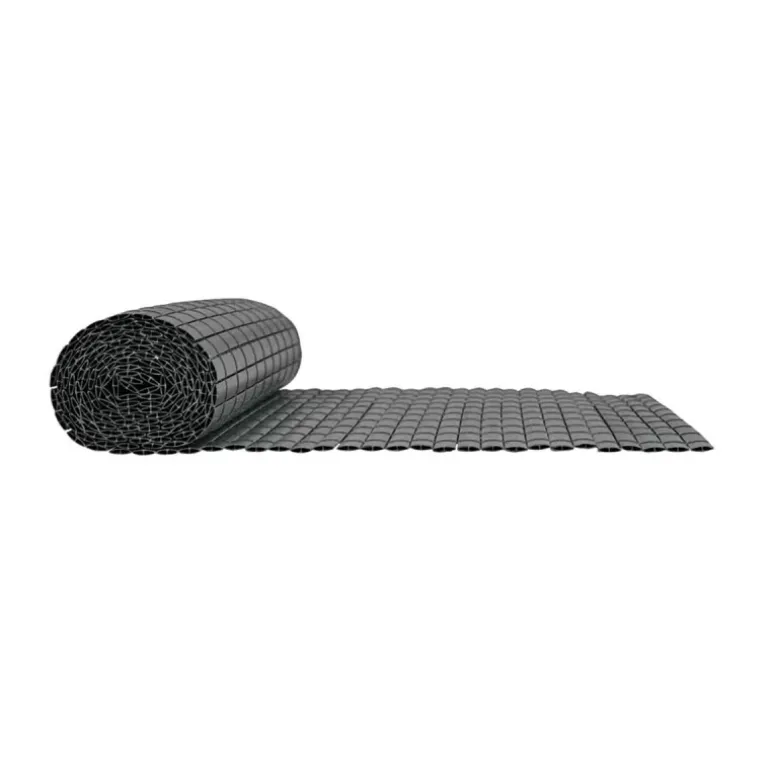 Canisse PVC occultant double face 1x3m gris - Kit complet avec fixation