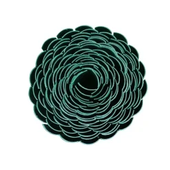 Canisse PVC occultant simple face 1x5m vert - Kit fixation inclus
