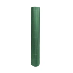 Canisse PVC occultant simple face 1x5m vert - Kit fixation inclus