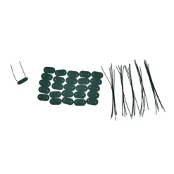 Canisse PVC occultant simple face 1,5x3m vert - Kit fixation inclus