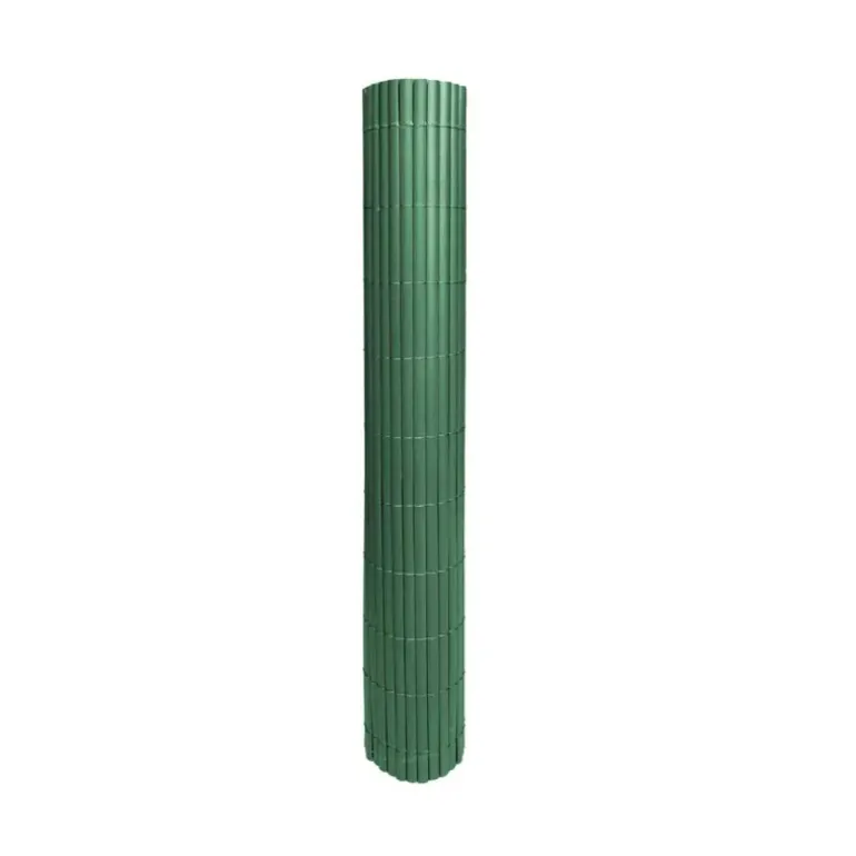 Canisse PVC occultant simple face 1,5x3m vert - Kit fixation inclus