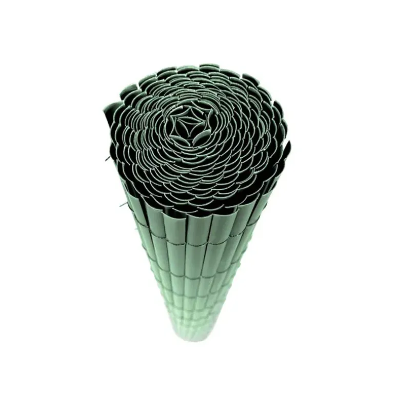 Canisse PVC occultant simple face 1,5x3m vert - Kit fixation inclus