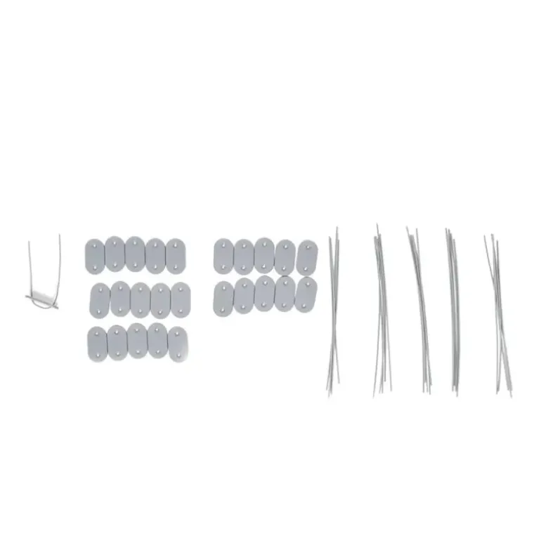 Canisse PVC occultant simple face 1,5x3m gris - Kit de fixation inclus