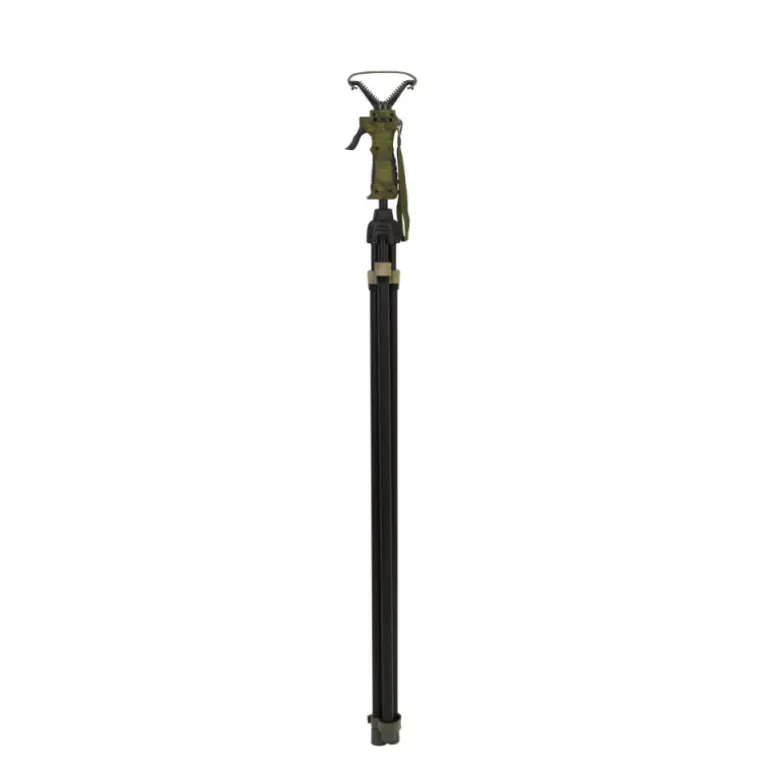 Canne de pirsh 3 pieds automatique alu, hauteur 100-160cm