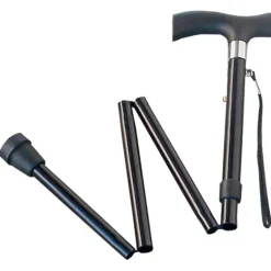 Canne pliante réglable 82-92cm avec sacoche - Charge 90kg