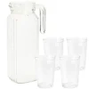 Carafe en verres 1100 ml 4 verres 200 ml