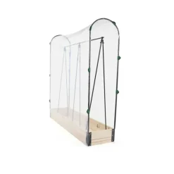 Carré potager tomate en bois de sapin avec housse PVC - 115x30x120cm