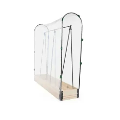 Carré potager tomate en bois de sapin avec housse PVC - 115x30x120cm
