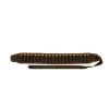 Cartouchière 20 balles cal 12-20 luxe croûte cuir buffle marron