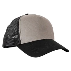 Casquette Capitole coton polyester respirant réglable gris noir