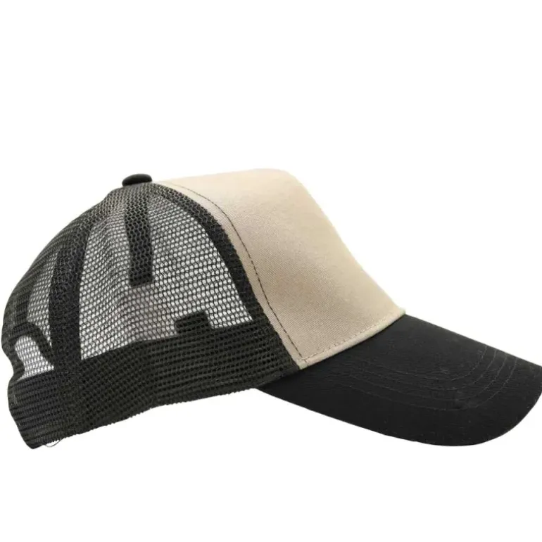 Casquette Capitole coton polyester respirant réglable gris noir