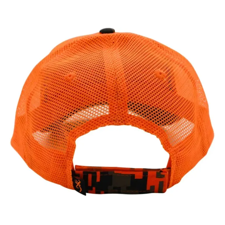 Casquette chasse digi blaze coton polyester orange noir