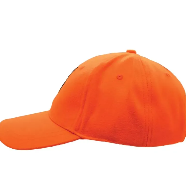 Casquette confort brodé sanglier tissu respirant orange
