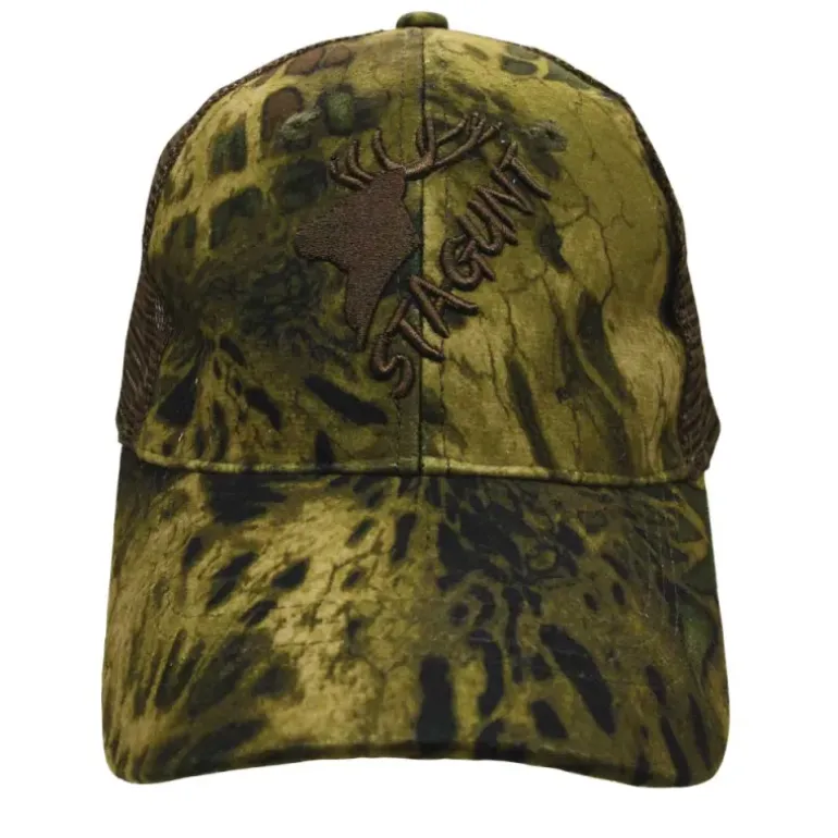 Casquette STAGUNT brodée polyester camo Wild Cap kaki