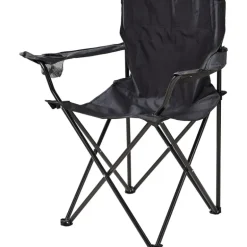 Chaise Easy C1 Pliable Noir - Structure Acier & Polyester 600D
