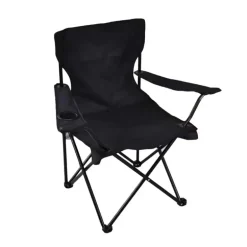 Chaise Easy C2 pliable noire - Structure acier et polyester 600D