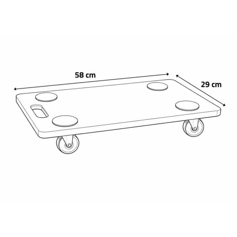 Chariot de transport 58x29cm