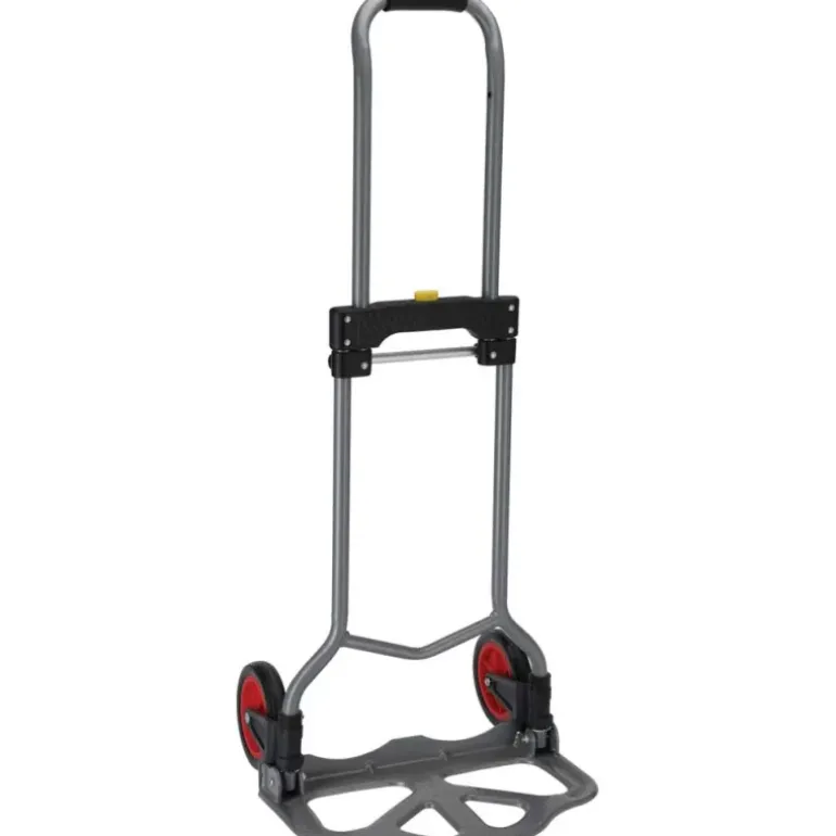 Chariot diable pliable acier 60kg 80x385x710mm