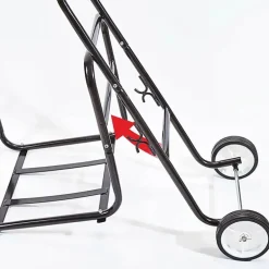 Chariot porte-bûches 2 en 1 amovible - Charge 50 kg - 114x62x44 cm