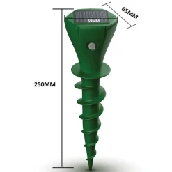 Chasse taupes solaire 'Twist' - Lot de 2 - 650m² de couverture par appareil