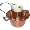 Chaudron électrique en cuivre NOVITAL 4,7 L - 4W - Ø 26 cm - Compatible gaz