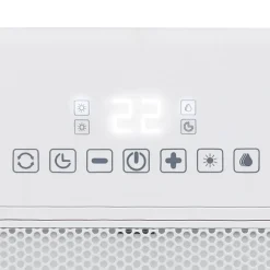 Chauffage et humidificateur minuterie 12h 1800W 19,8x15,5x30,5cm