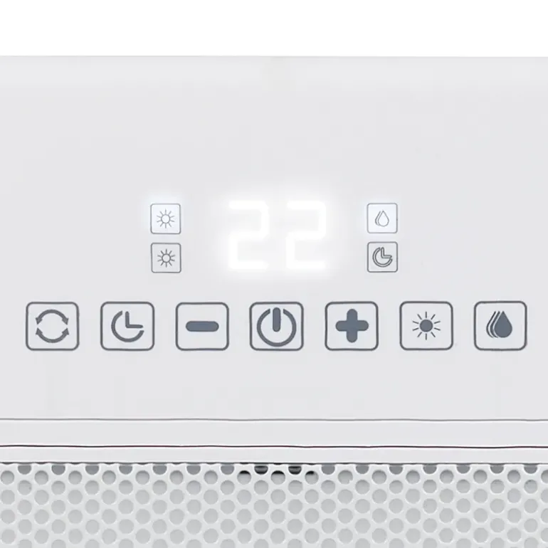 Chauffage et humidificateur minuterie 12h 1800W 19,8x15,5x30,5cm