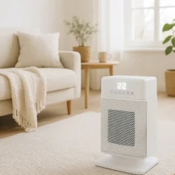 Chauffage et humidificateur minuterie 12h 1800W 19,8x15,5x30,5cm