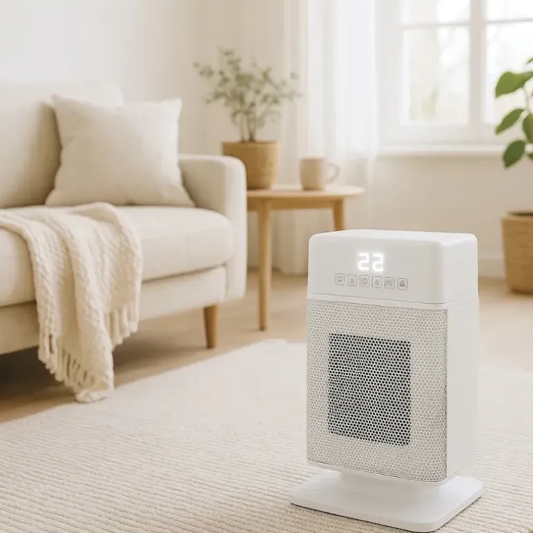 Chauffage et humidificateur minuterie 12h 1800W 19,8x15,5x30,5cm