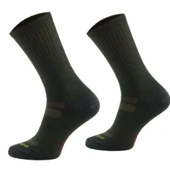 Chaussettes mérino anti-tiques kaki 65% laine SILTAX AG+