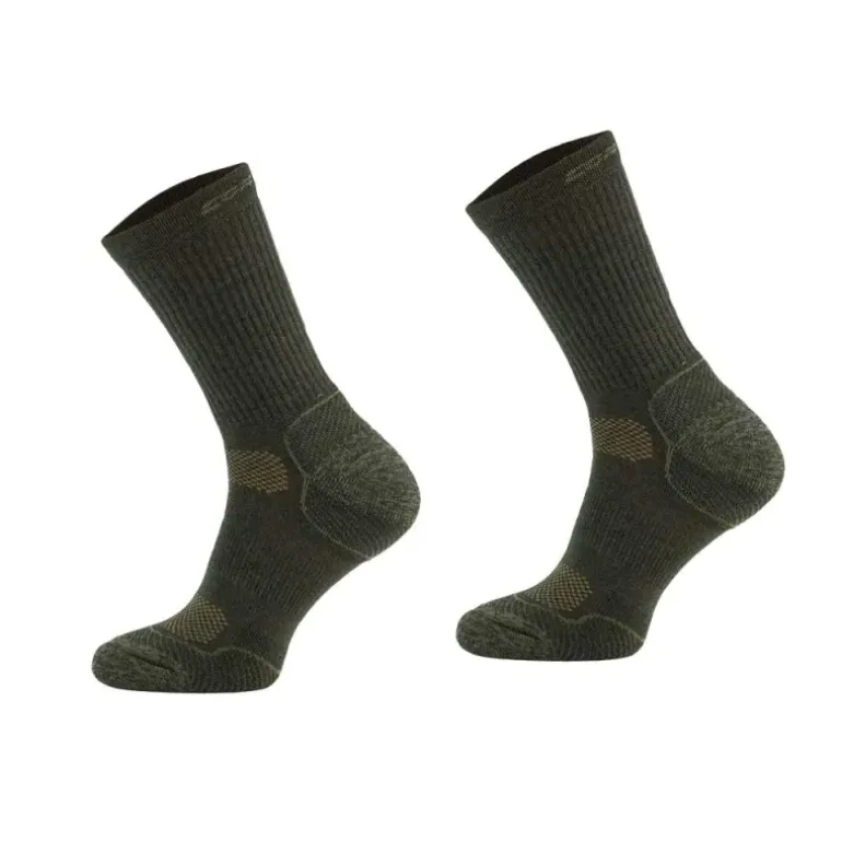 Chaussettes mérino performances kaki 50% laine - Multimatière