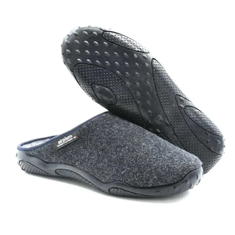 Chaussons mules Airplum Decycle marine - Made in France