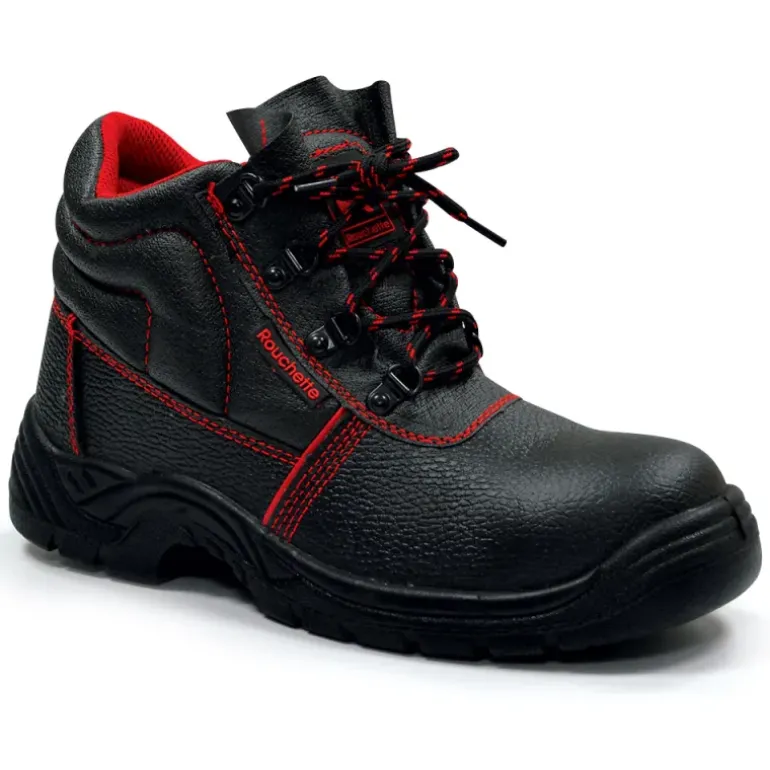 Chaussure sécurité shock cuir noir ISO20345 norme S3 40 à 47