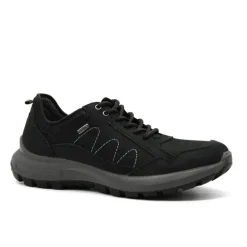 Chaussures basses Dick noires cuir souple imperméable