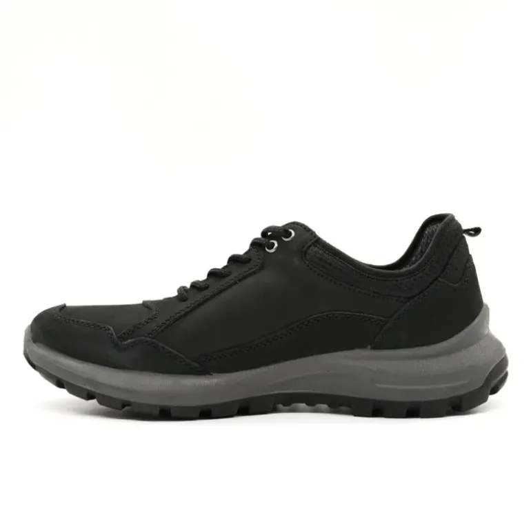 Chaussures basses Dick noires cuir souple imperméable