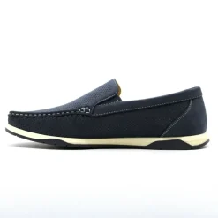 Chaussures bateau facile à enfiler synthétique bleu marine