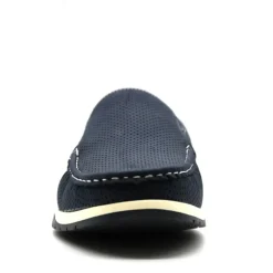 Chaussures bateau facile à enfiler synthétique bleu marine