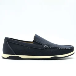 Chaussures bateau facile à enfiler synthétique bleu marine