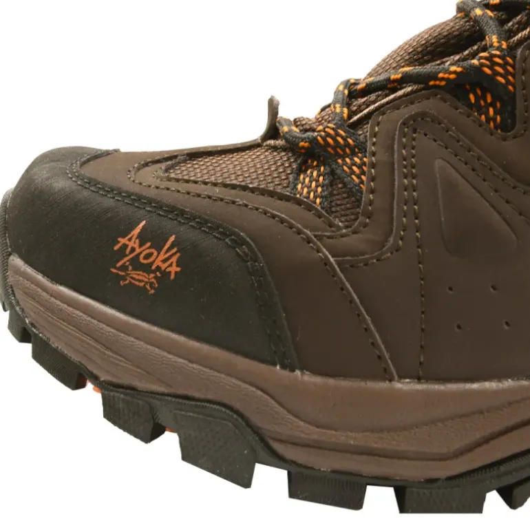 Chaussures de marche montantes Dolan cuir et toile marron 40 à 46