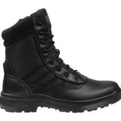Chaussures Tactic travail mi-hautes noir antidérapantes cuir