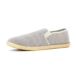 Chaussures Toile Homme Gris - Style Décontracté Basse