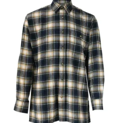 Chemise à carreaux Dolty flanelle coton bleu beige S à 4XL