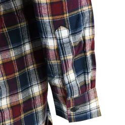 Chemise à carreaux Tanouk flanelle coton rouge bleu S à 4XL